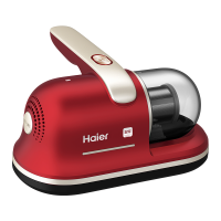 海尔(Haier)除螨仪无线手持家用床铺除螨机 强效吸力 长续航高频拍打紫外线杀菌除螨虫HZ-CL715R