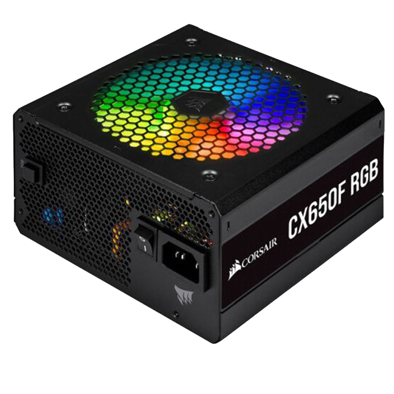 美商海盗船 (USCORSAIR) CX650F RGB 650W 全模组电源 80PLUS 炫彩风扇