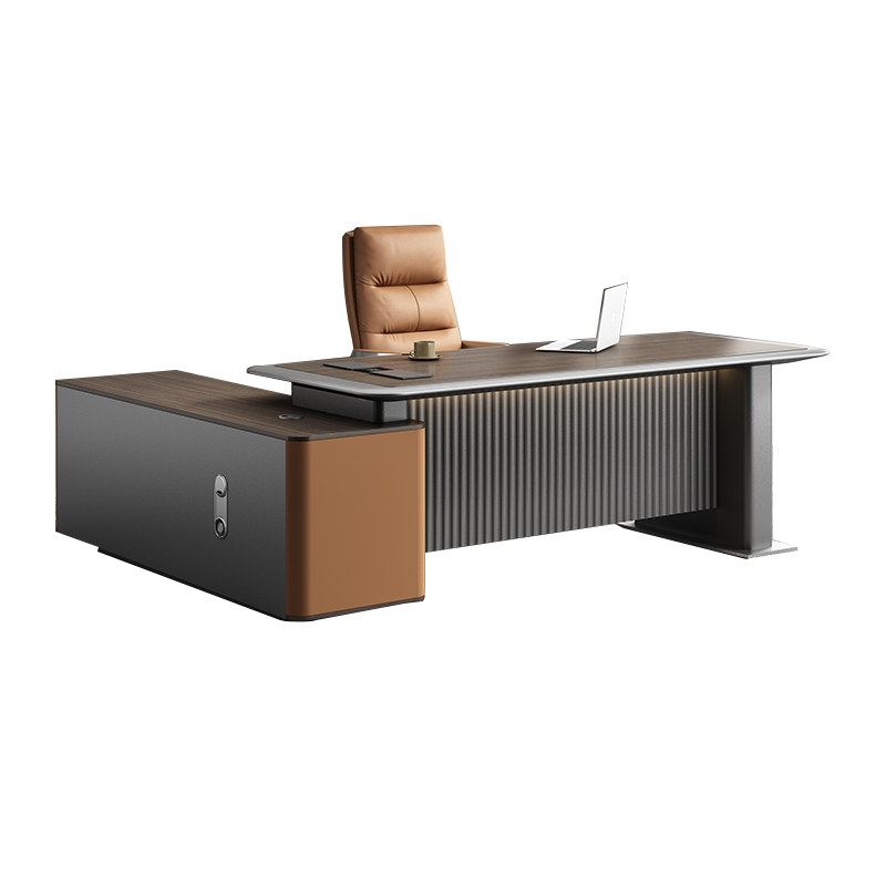 质凡老板桌总裁桌大气高端轻奢董事长办公桌 2.0米老板桌