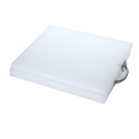 抗菌无味防霉PE长方形塑料菜板带不锈钢提手60*40*3cm