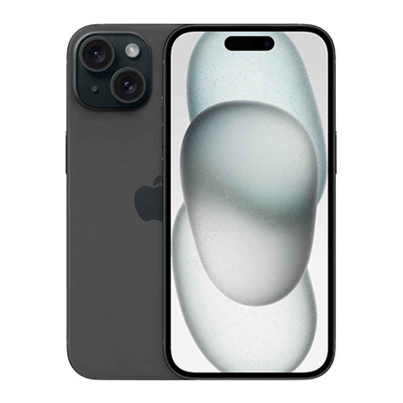 [壳膜套装]Apple iPhone 15 Plus 512G 黑色 移动联通电信5G全网通手机