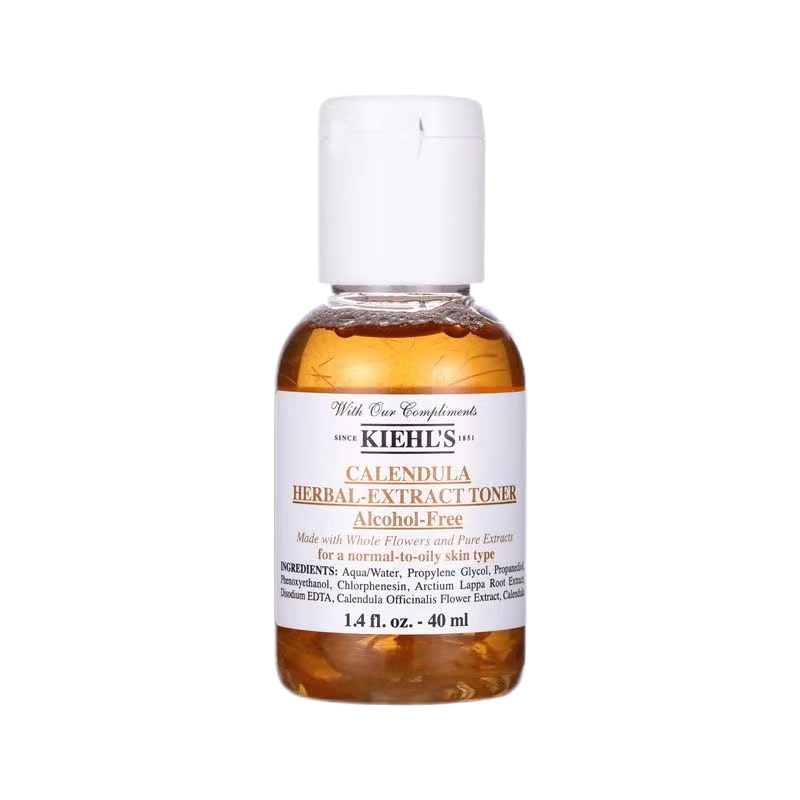 科颜氏(Kiehls)小样五件套(金盏花爽肤水40ml+金盏花洁面30ml+白泥面膜14ml+高保湿面霜7ml*2)