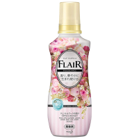 KAO花王FLAIR衣物柔顺剂柔软剂520ml护衣减轻静电防褶柔软蓬松温和玫瑰花香日本原装进口