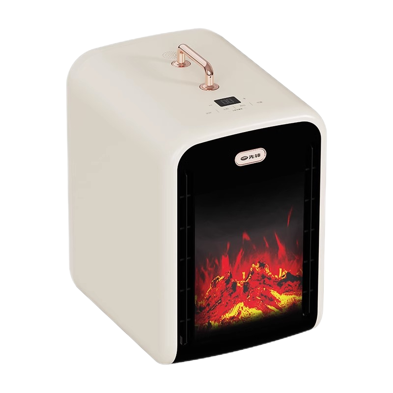 先锋石墨烯取暖器家用恒温节能速热暖风机仿真火焰壁炉电暖器IPX4防水热风机遥控电暖气烤火炉DNF-TH1R
