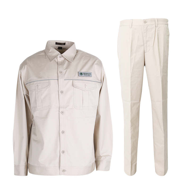 双惠男女款夏季标志工作服SHW-199-A,面料100%棉,深蓝色,155-195(套)