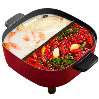 苏泊尔电火锅家用多功能电热锅多用途电煮锅5L不粘鸳鸯火锅锅 H2828FK814Y