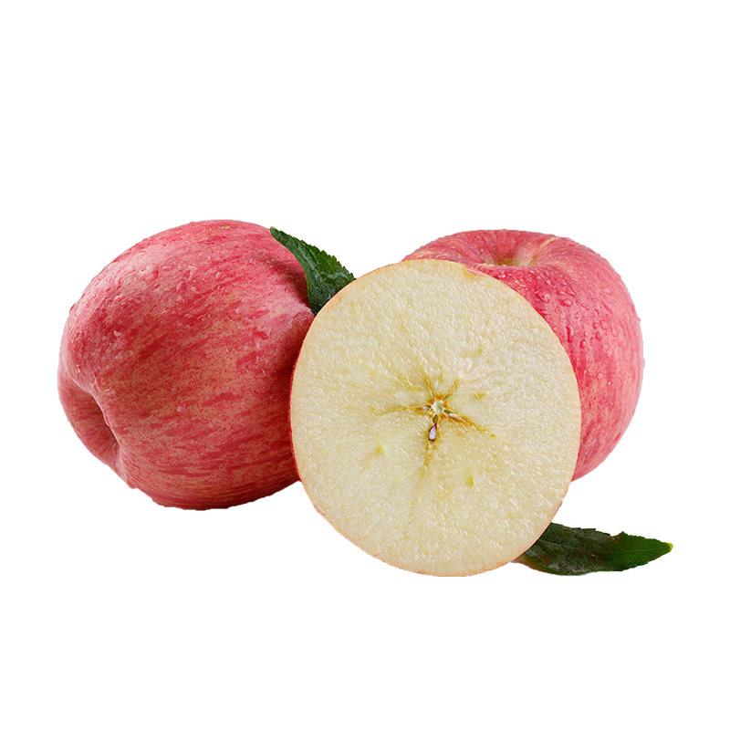 [通货实惠装]陕西洛川苹果红富水果礼盒 生鲜延安洛川苹果整箱 脆甜 9.5-10斤带箱85~90mm 健康轻食