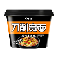 今麦郎 刀削宽面 香辣牛肉味135g*12桶 非油炸速食免煮泡面刀削面