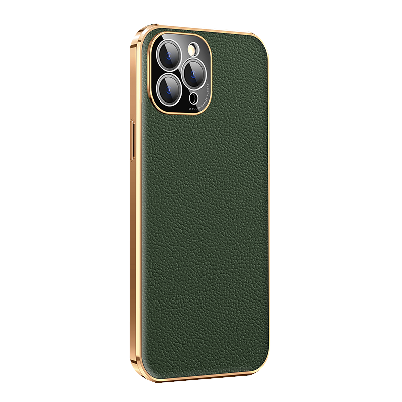 安美宝 华为p50pro手机壳p50保护壳防摔全包镜头P50pro5G版保护套潮新款超薄素皮男款P50por皮套