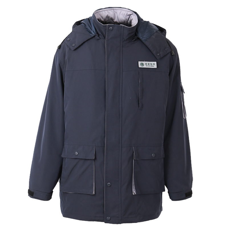 双惠男女款冬季标志工作服上衣SHC2015-17-1,填充物3M棉,黑色155-195