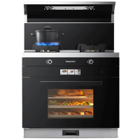 德普凯信(Depelec)彩屏集成灶 蒸烤一体式 强力变频电机 蒸箱烤箱 单向直排风道JJZT-ZK90-A1E