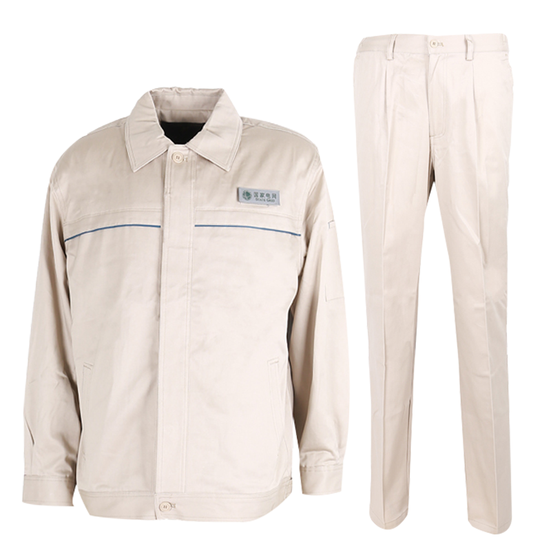 双惠男女款春秋标志工作服SHW-89,面料100%棉,左胸魔术贴155-195(套)