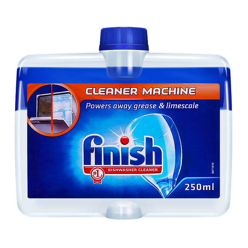 finish亮碟洗碗机专用清洁剂250ml*3瓶清洗剂去除油污水垢保养机体非洗碗粉块