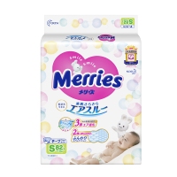 花王(Merries)纸尿裤S82片(4-8kg)小号尿不湿 (日本进口)干爽透气防侧漏