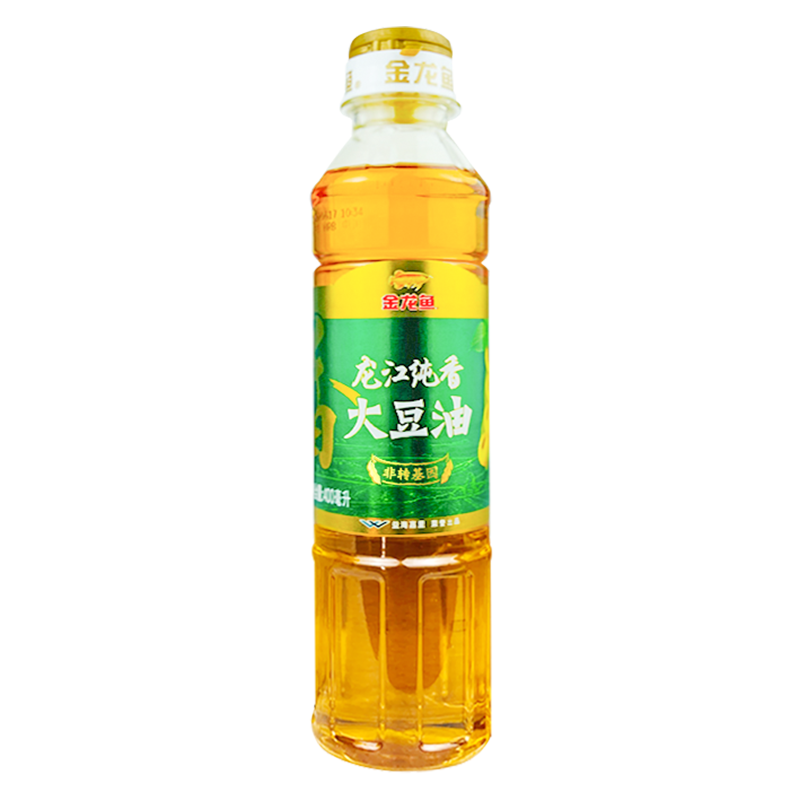 金龙鱼龙江纯香大豆油400ml 非转基因食用油植物油家用炒菜