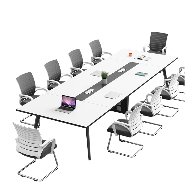 质凡 钢架会议桌长条桌简单现代会议桌 2000*1000*750
