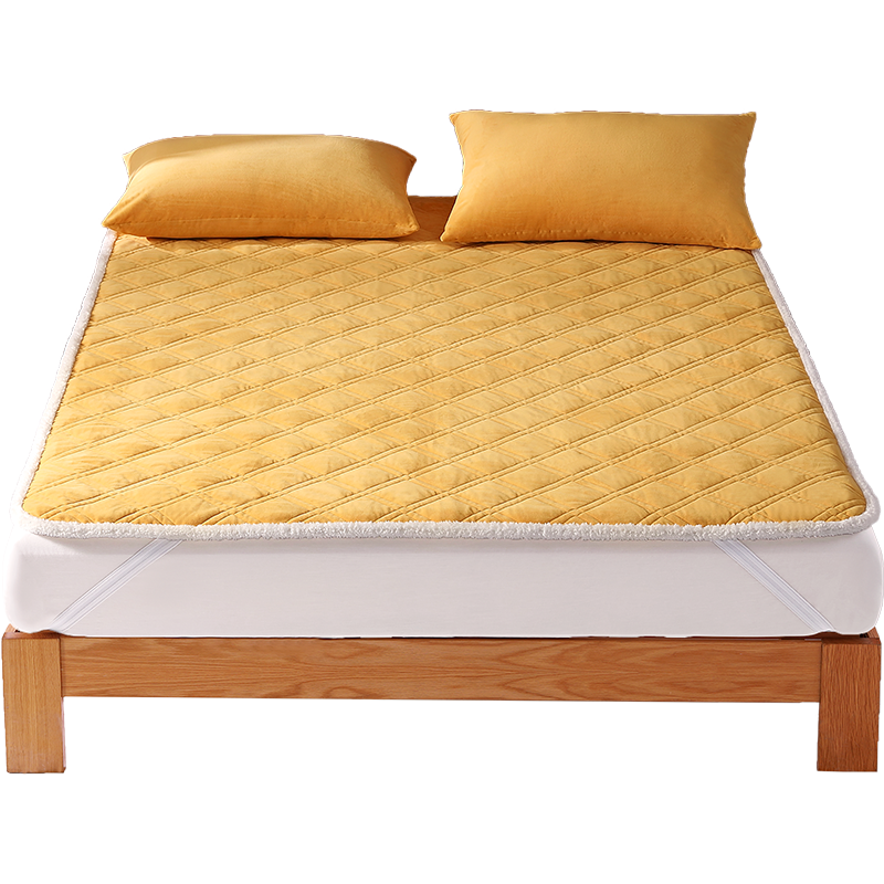 [断码清仓]水星家纺乐肤绒软床垫吸湿发热软垫家用抗菌床褥垫背睡垫床上用品