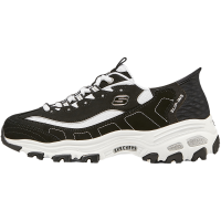 Skechers D'LITES 闪穿系列 减震防滑耐磨 低帮 老爹鞋 女款 黑白 150030-BKW