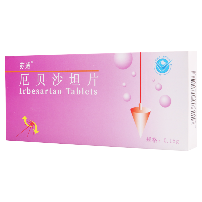 苏适 厄贝沙坦片 150mg*7片/盒