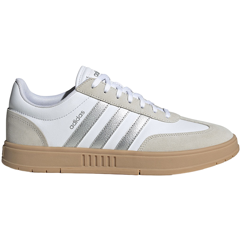 adidas neo Gradas 男女款T头鞋舒适 耐磨 低帮 板鞋 男女同款 白银色 ID6127