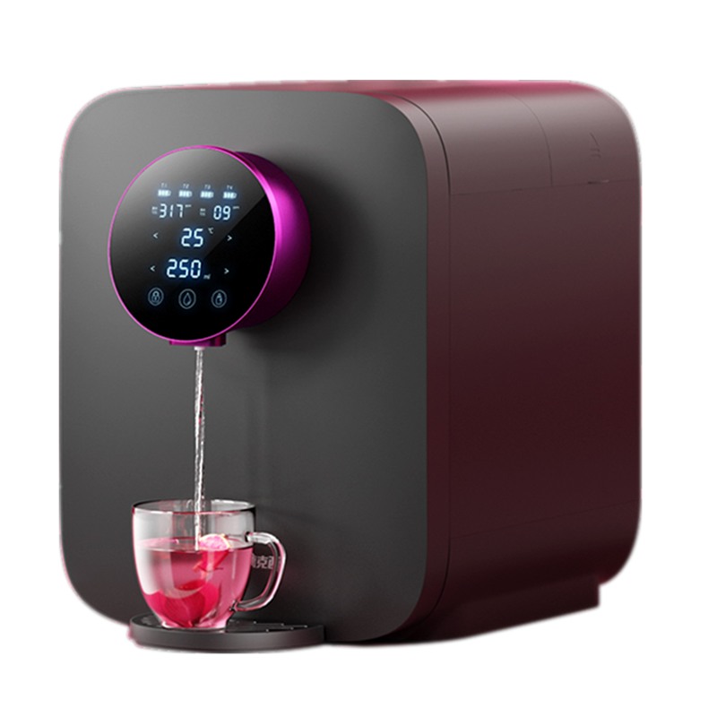 德国德克西WB-1紫罗兰2年滤芯套餐 2秒即热净水器家用直饮加热一体机反渗透饮水机RO膜台上式 小型饮水机 直饮机