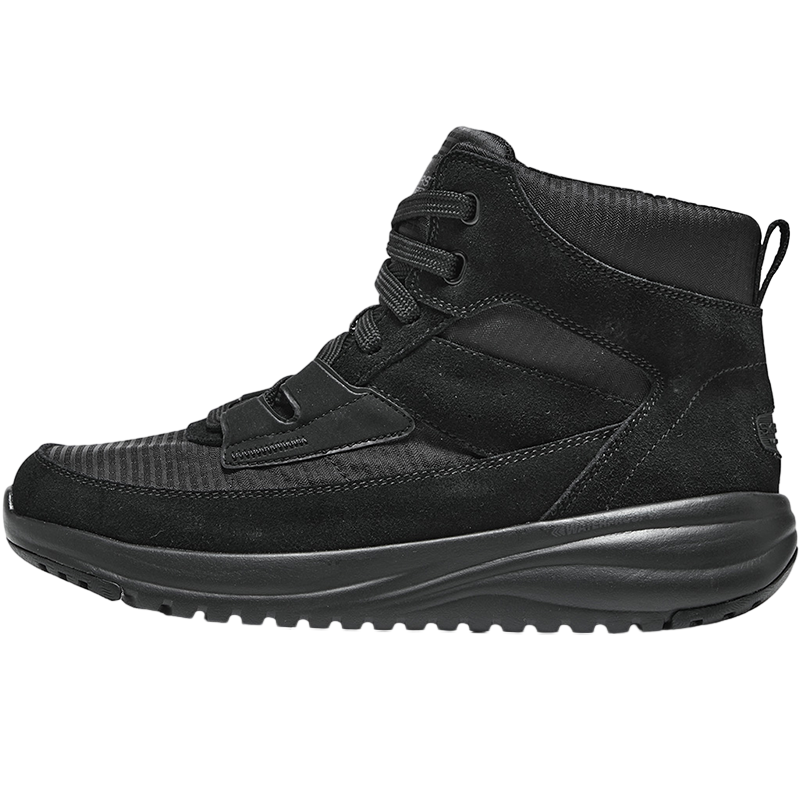Skechers ON THE GO STELLAR 保暖耐磨 舒适 中筒 雪地靴 女款 黑色 144772-BBK