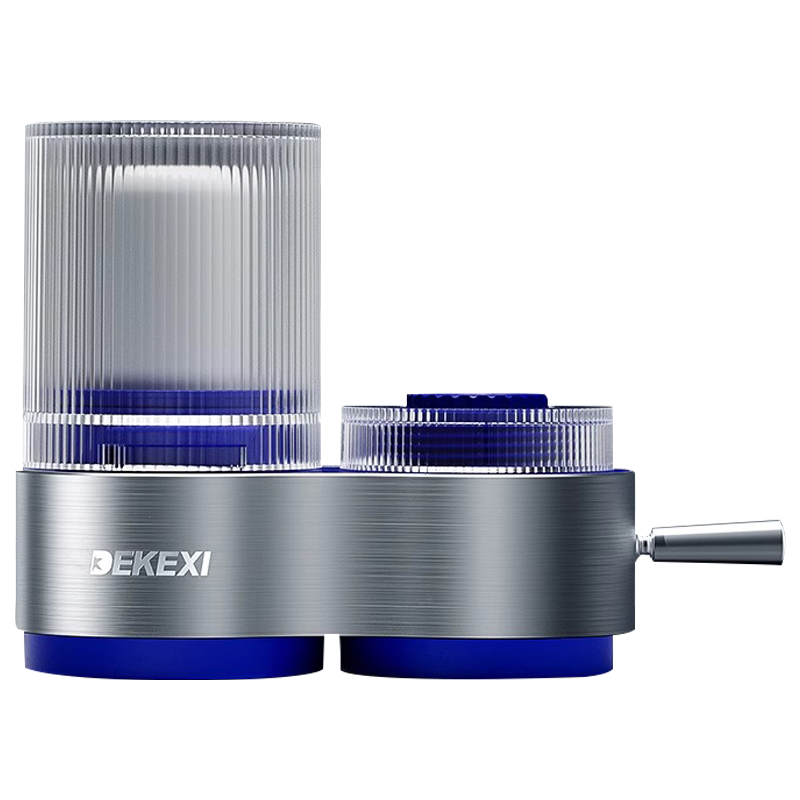 德国德克西净水器家用水龙头过滤器自来水直饮前置厨房超滤净化器S-01一机两芯白色