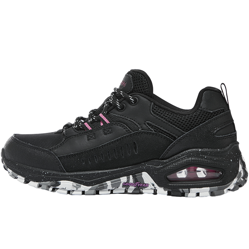 Skechers/斯凯奇冬季女子绑带时尚休闲缓震气垫运动鞋177170C-BBK