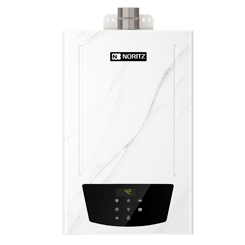 能率(NORITZ) 16升彩壳燃气热水器天然气 智控恒温 带水量伺服器GQ-16PA6AFEX-M01 (初雪)