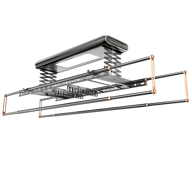好太太电动晾衣机智能遥控升降晒衣架阳台凉衣晒被伸缩晾衣架D-3131S遥控+LED照明+小横杆母婴夹如意钩+保修三年