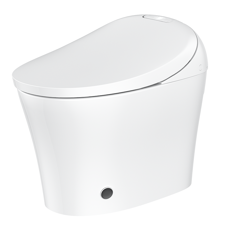 (直营)九牧卫浴官方旗舰店智能马桶脚感冲水自动除臭离座冲水家用抗菌座圈一体机无水箱坐便器ZS520X