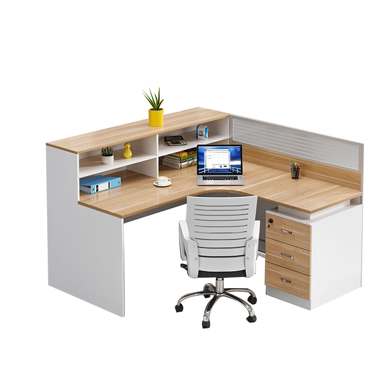 质凡屏风带高柜办公桌多人组合职员桌 单人位不含椅