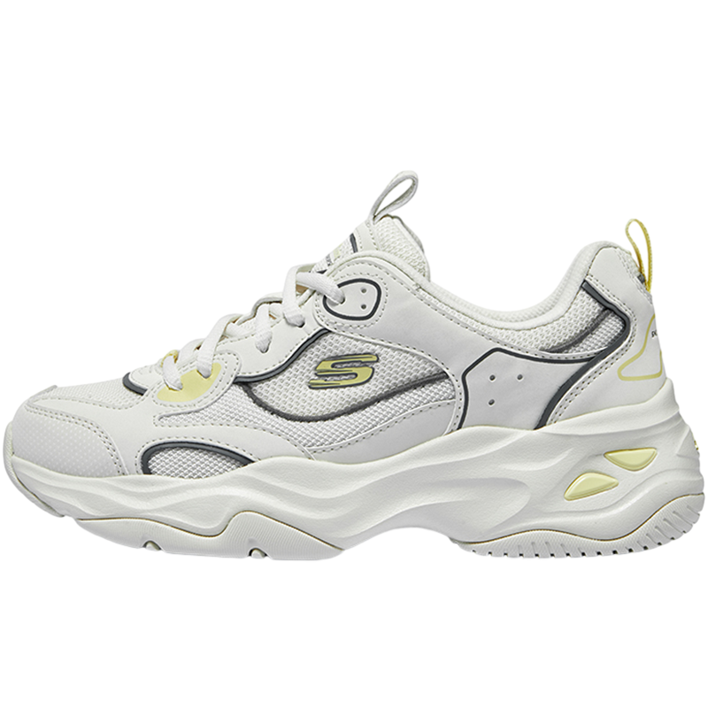 Skechers D'LITES 潮流舒适 防滑耐磨 低帮 生活休闲鞋 女款 896256-NTMT
