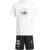 Adidas/阿迪达斯正品三叶草 新款小童短袖运动套装IJ0736