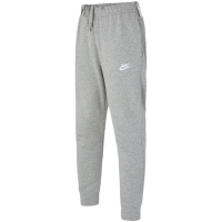Nike Club Fleece 纯色休闲起绒束脚长裤 男款 灰色 BV2672-063