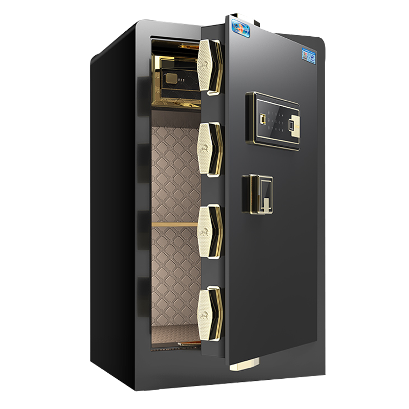 [新品升级]虎牌保险柜全钢防盗家用小型45/60/70CM保险箱新悦虎系列70睿智黑(wifi款)远程授权+手机监控解锁