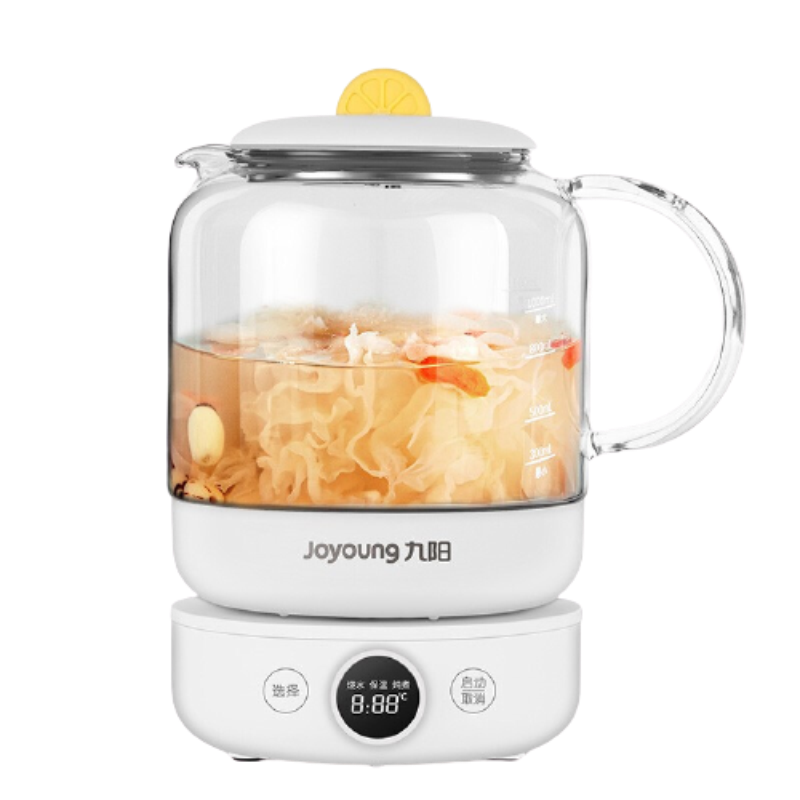 九阳(Joyoung)养生壶 家用燕窝壶多功能电烧水壶煮茶器迷你高硼硅玻璃开水壶办公室小型花茶壶泡茶器 K10-D605