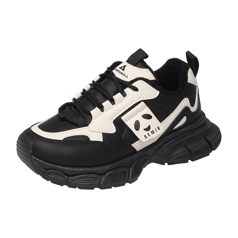 SEMIR女鞋2023秋冬季新款百搭老爹鞋超软运动鞋平底休闲跑步鞋