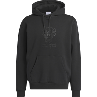 adidas Shmoofoil Netorious Hoodie 几何图案印花宽松连帽卫衣 男款 黑色 II5959
