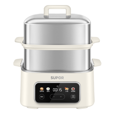 苏泊尔(SUPOR)电蒸锅 电煮锅 电火锅 蒸包子锅智能预约电热锅 6.5升大容量蒸煮多用途锅ZN23FC931