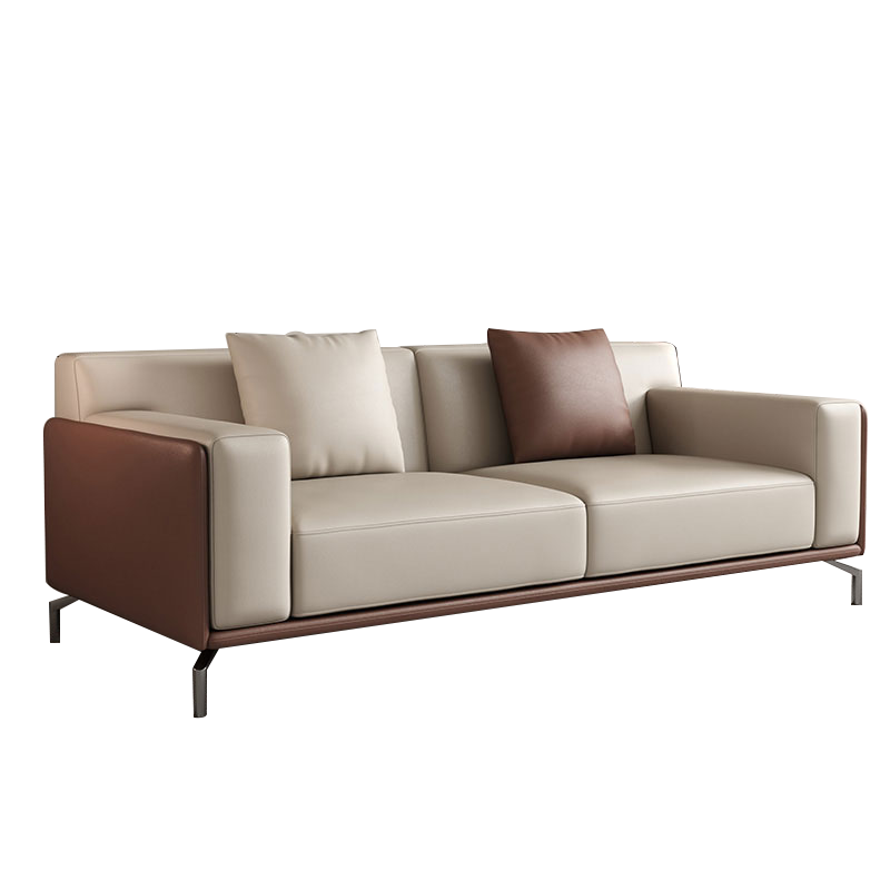 金菲罗格皮质简约现代洽谈沙发休息区 西皮单人位