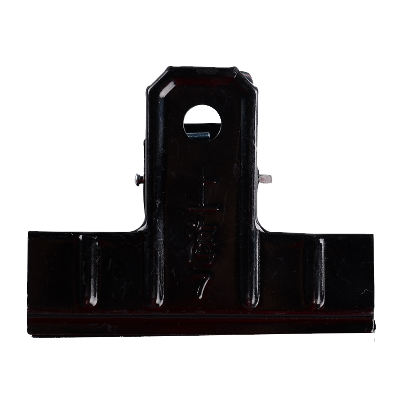 上海牌7#铁夹120mm财务票夹黑色账本夹 50个