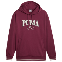 PUMA SQUAD HOODIE FL 字母印花加绒针织连帽卫衣 男款 酒红色 678401-22