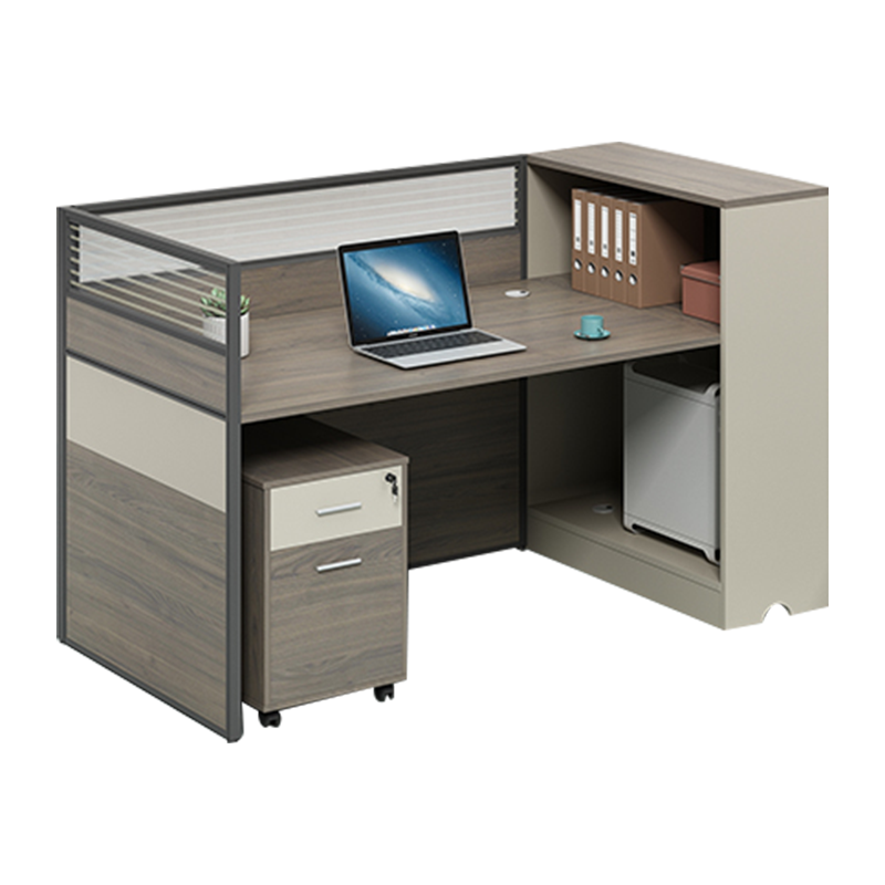 金菲罗格简约办公桌屏风挡板职员办公桌 单人位含椅