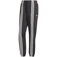 adidas originals三叶草 Hack Pant 三条纹拼色束脚针织运动裤 男款 黑色 HZ0701
