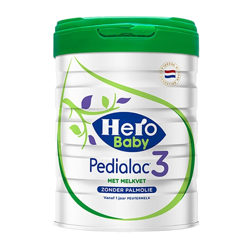 有效期到25年8月-三罐装-Hero Baby白金plus版HMO配方DHA婴幼儿配方牛奶粉3段800g1岁以上