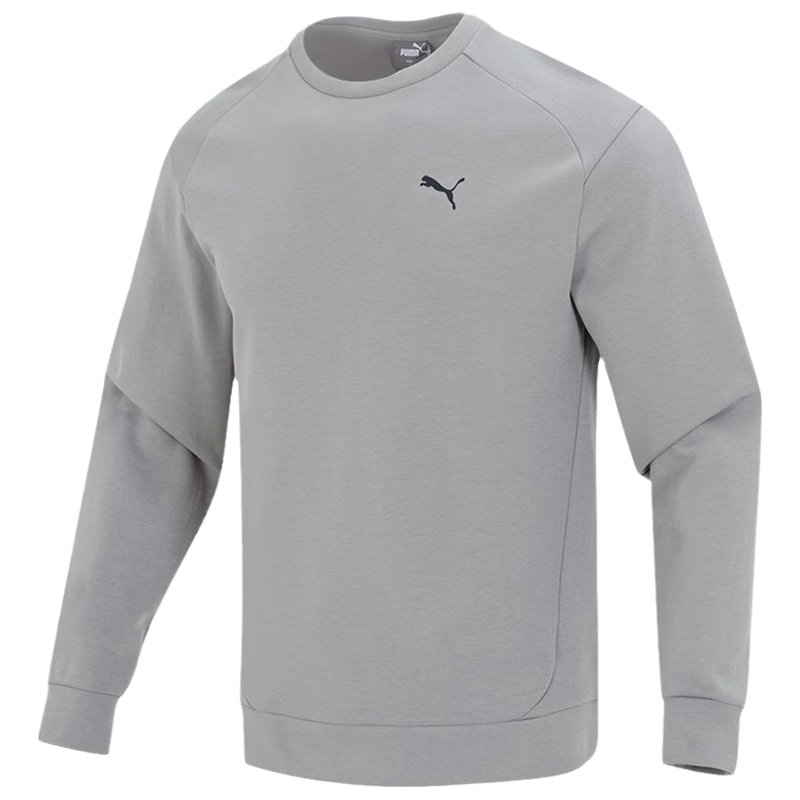 PUMA 运动宽松透气休闲套头卫衣 男款 灰色 678368-14