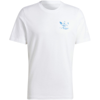 adidas originals三叶草 字母大Logo印花圆领短袖T恤 男款 白色 II8169