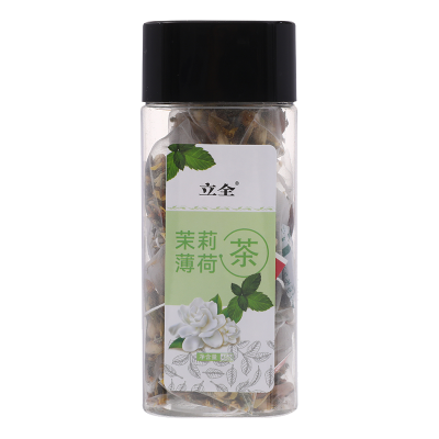 立全 茉莉薄荷茶 提神醒脑解困 去口气 纯自然独立袋装组合花茶包