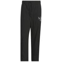 adidas originals三叶草 Rifta Pants 字母Logo刺绣直筒针织运动裤 男款 黑色 IM8436